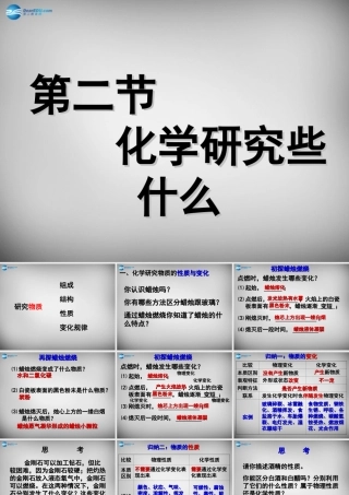 九年级化学全册 12 化学研究些什么课件 (新版)沪教版 课件