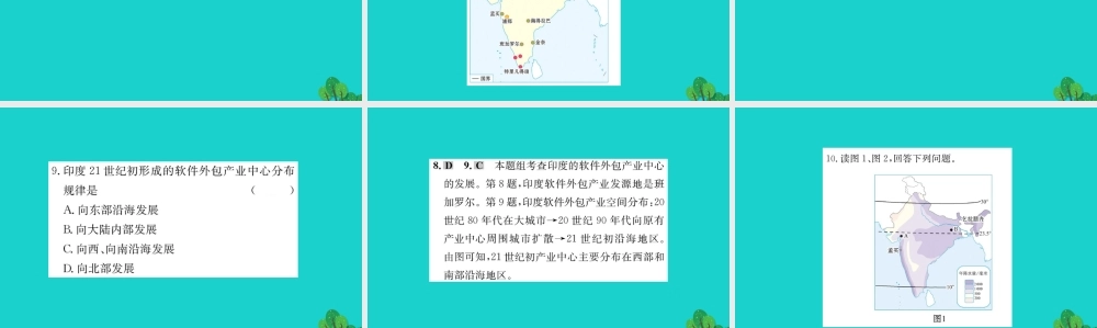 七年级地理下册 第七章 第三节 印度习题课件(新版)新人教版 课件