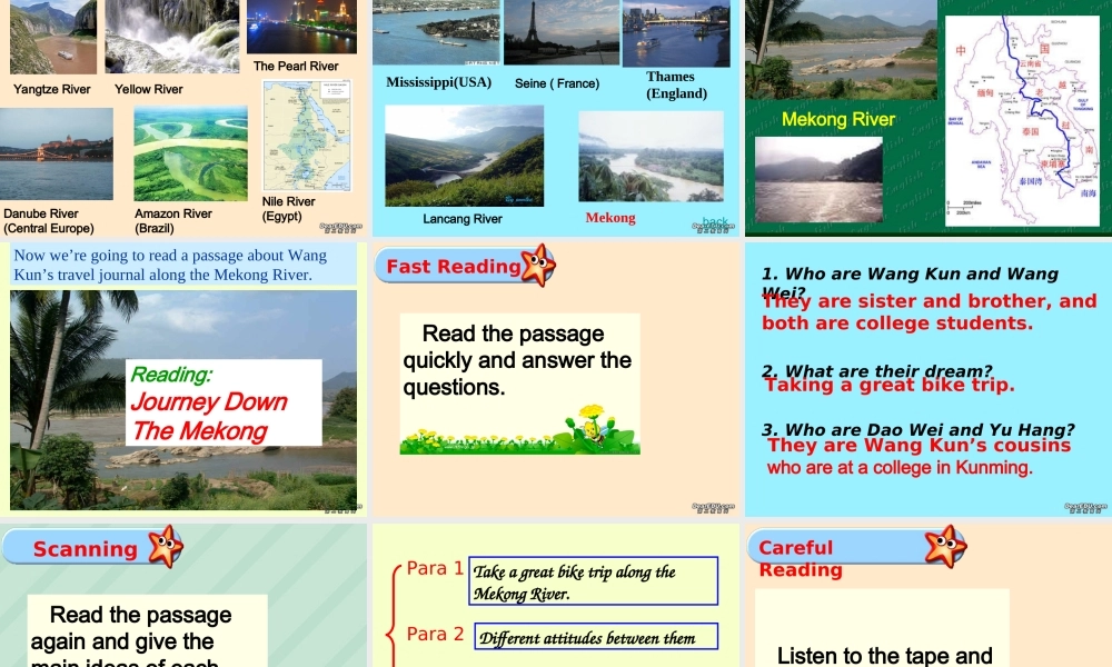 Module1 Unit3 Travel Journal warming up and reading 新课标 人教版 课件