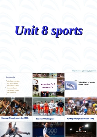 Unit8 Sports 人教版 课件