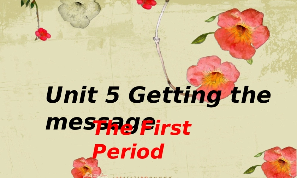Unit5 Warming up the first period 人教版 课件