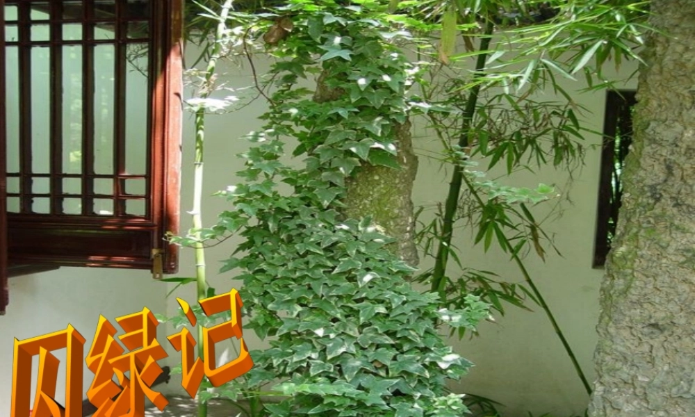 (囚緑记)课件4  (新人教版必修2) 课件
