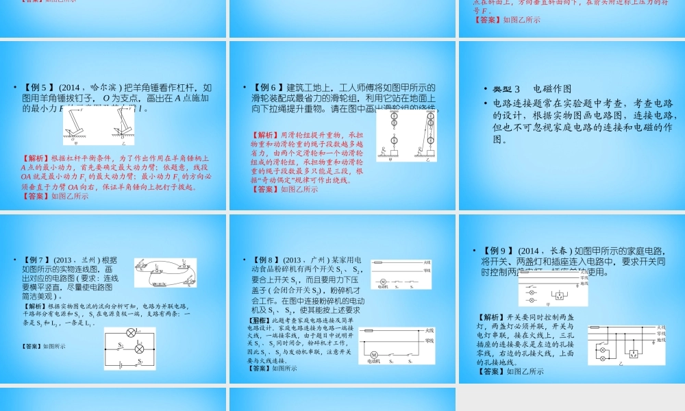 中考物理专题复习2 作图题课件 新人教版 课件