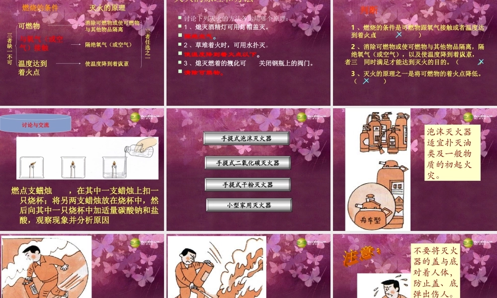 九年级化学上册 第七单元 燃料及其利用 课题1 燃烧与灭火课件 新人教版 课件