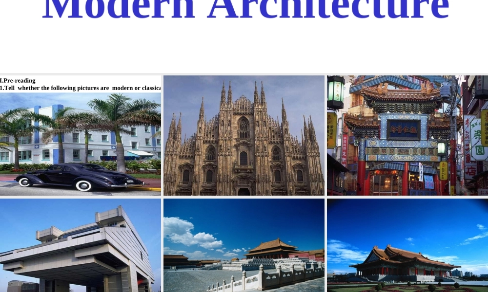 Reading 四川地区高二英语Unit3 Art and Architecture全套课件 四川地区高二英语Unit3 Art and Architecture全套课件
