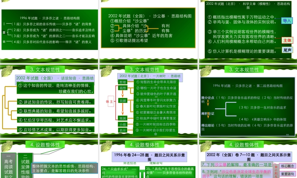 6现代文阅读A 高考语文冲刺分类复习课件全集上 新课标 人教版 高考语文冲刺分类复习课件全集上 新课标 人教版