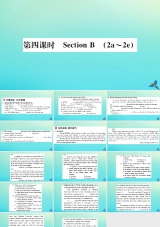 (河南专版)九年级英语全册 Unit 7 Teenagers should be allowed to choose their own clothes(第4课时)习题课件 (新版)人教新目标版 课件