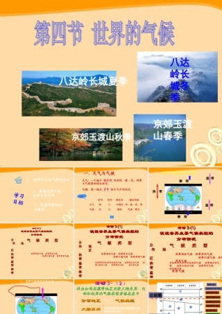 七年级地理上册 第三章第四节世界的气候课件 人教新课标版 课件