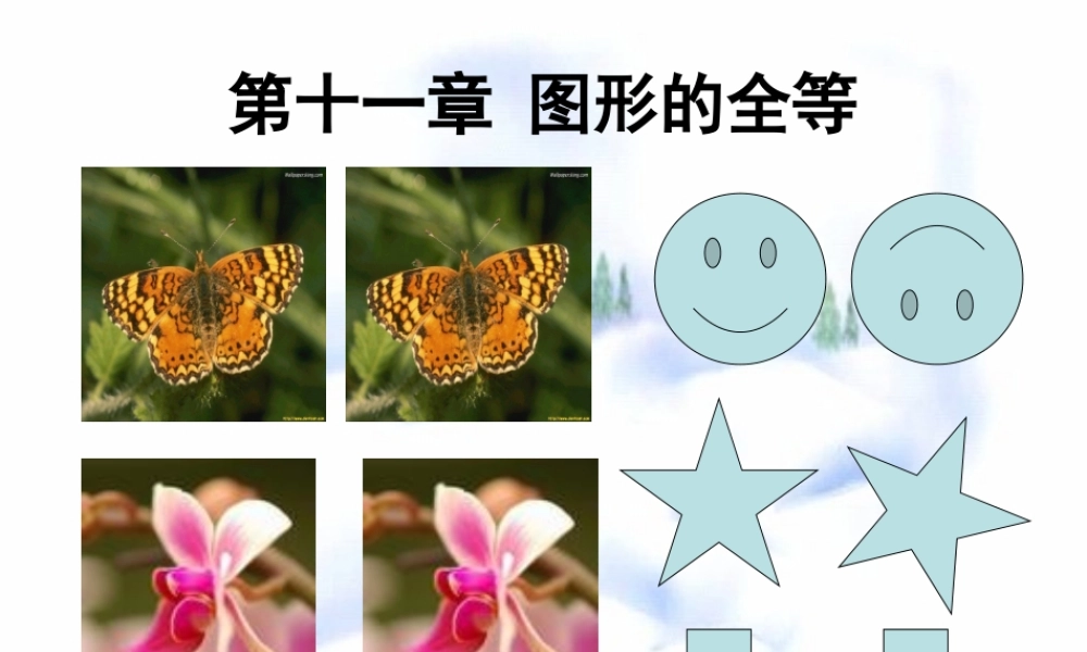 11.1 图形的全等 七年级第十一章 图形的全等全套课件 苏科版