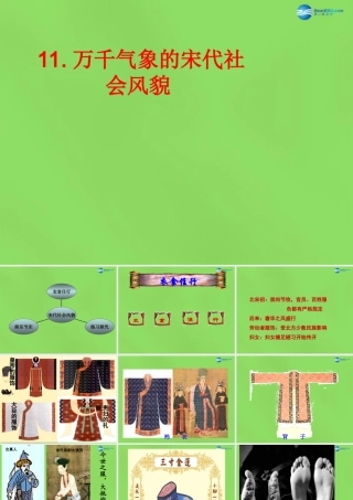 七年级历史下册 第11课(万千气象的宋代社会风貌)课件 新人教版 课件