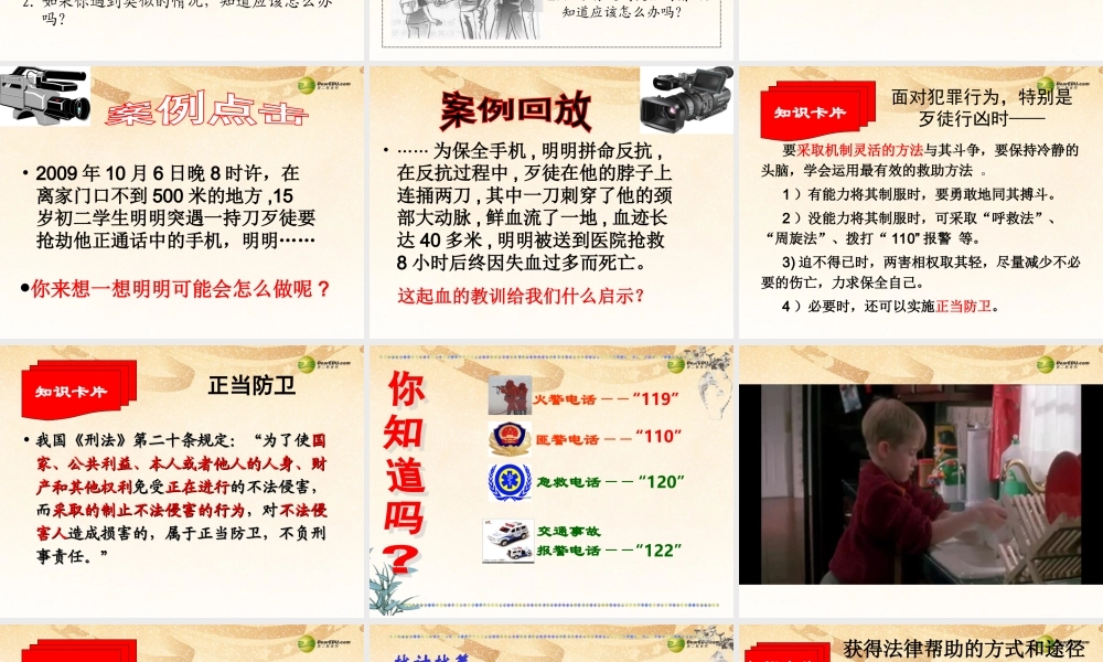 七年级政治下册 第七单元第16课未成年人的自我保护课件 鲁教版 课件