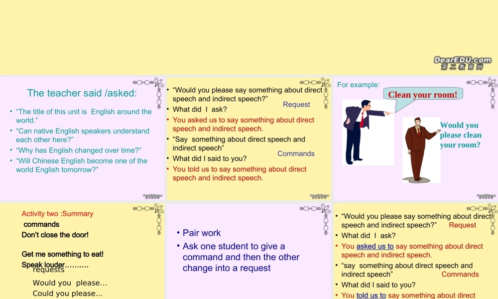 Unit2 English around the world grammar 新课标 人教版 课件