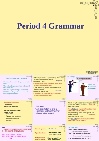 Unit2 English around the world grammar 新课标 人教版 课件