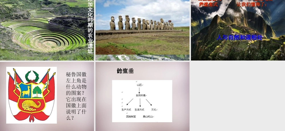 七年级历史与社会上册 第三单元 第2课 第1框(垂直的生计)课件 人教版 课件