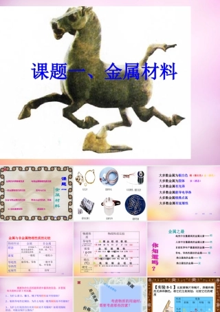 九年级化学下册 第八单元 课题1 金属材料课件 新人教版 课件