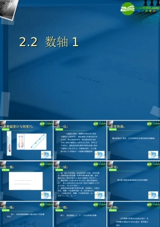 七年级数学上册 2.2数轴(一)课件 苏科版 课件