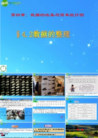 七年级数学上册 §4.2数据的整理课件 青岛版 课件