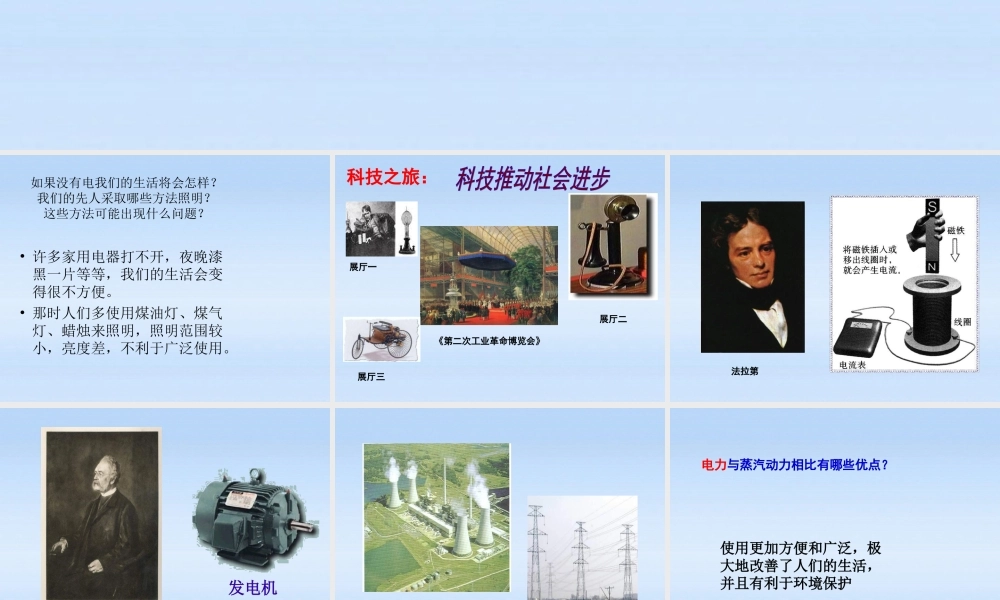 九年级历史上册 第七单元第类迈入 电气时代课件 人教新课标版 课件