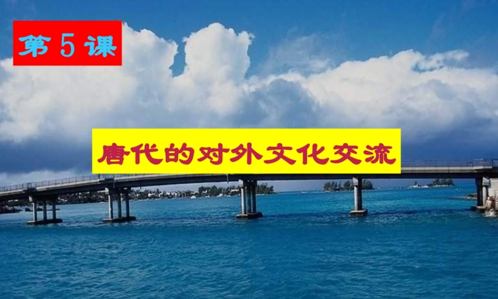 七年级历史下册 6.5(唐朝对外文化交流)课件 川教版 课件