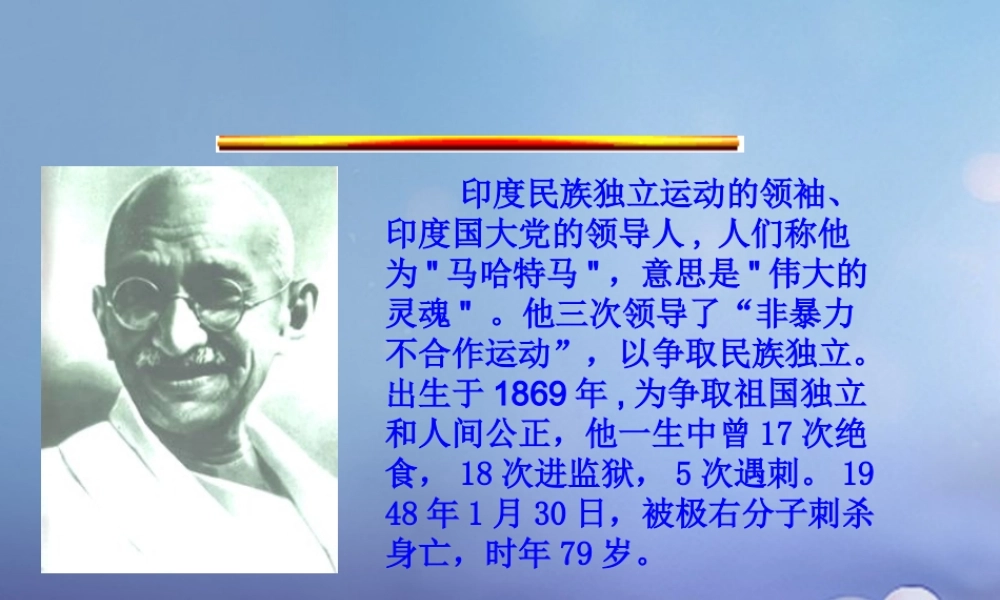 九年级历史上册 14 为民族独立而战图片素材 北师大版 素材