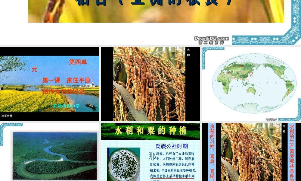 七年级历史家住平原课件 人教版 课件