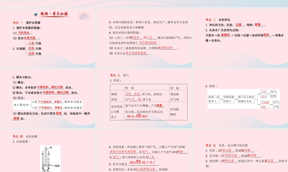 九年级化学上册 第四单元 自然界的水 第1课时自然界的水课件 (新版)新人教版 课件