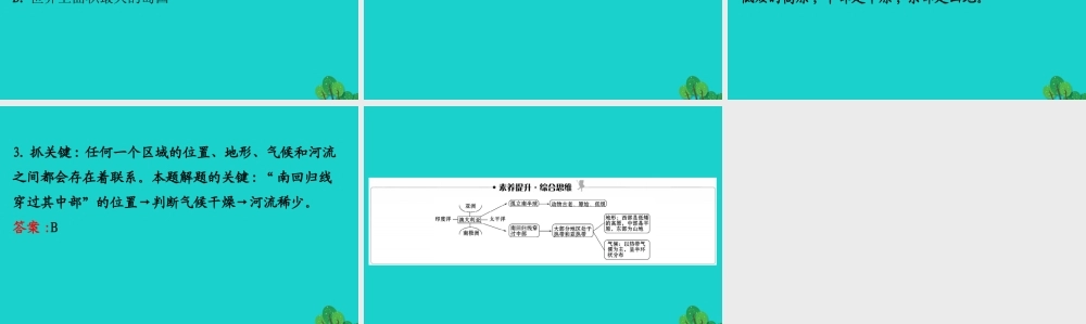七年级地理下册 第八章 第四节 澳大利亚(一世界活化石博物馆 自然地理环境)习题课件(新版)新人教版 课件