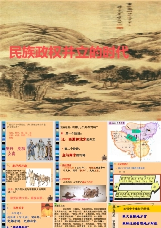 七年级历史下册 第9课民族政权并立的时代课件 人教新课标版 课件