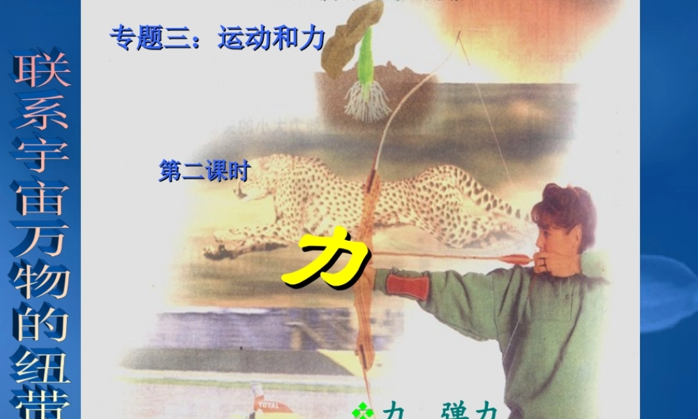 中考物理复习 专题三 运动和力 第二课时 力课件 苏科版 课件