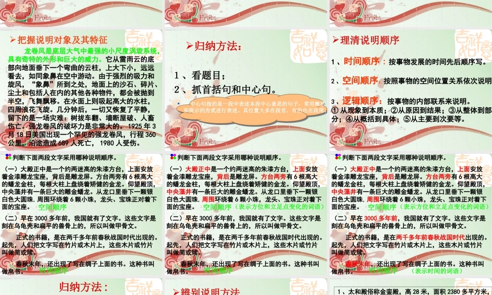 中考语文复习专题课件 说明文阅读 课件