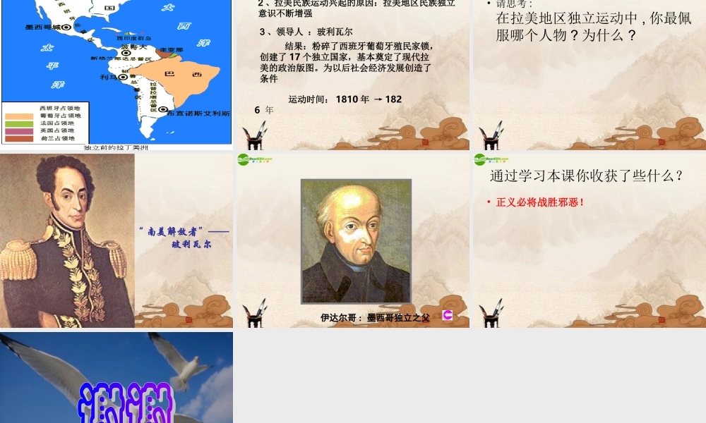 九年级历史上册 第黑奴贸易和拉丁美洲的社会变迁)课件 华师大版 课件