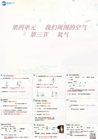 九年级化学全册 43 氧气课件 (新版)鲁教版 课件
