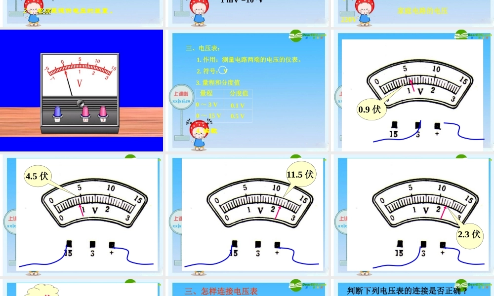 九年级 电压(课件)2 课件