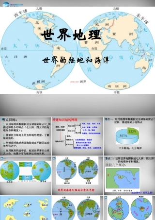七年级地理上册 第二章 第二节 世界的海陆分布课件 湘教版 课件