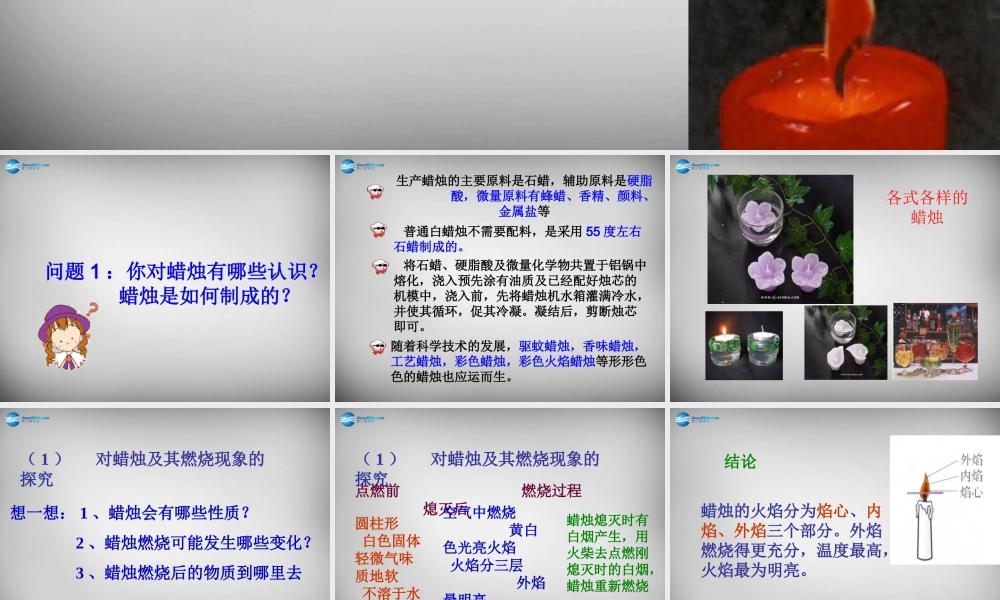 九年级化学上册 12 化学是一门以实验为基础的科学课件 (新版)新人教版 课件