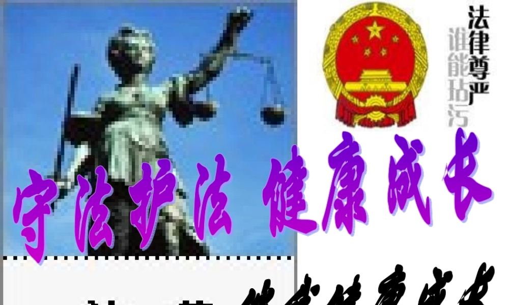七年级政治法律伴我们健康成长 七年级政治下：第八课 法律护我成长 课件人教版新课标