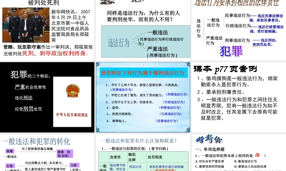 七年级政治法律伴我们健康成长 七年级政治下：第八课 法律护我成长 课件人教版新课标
