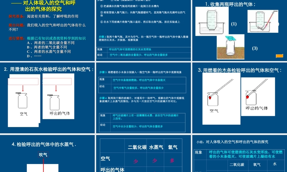 九年级化学 课题2 化学是一门以实验为基础的科学课件  人教新课标版 课件