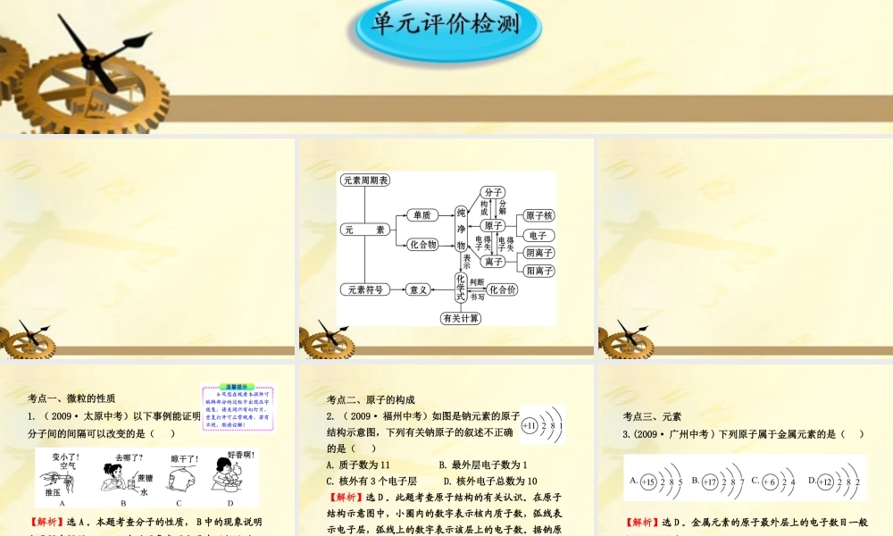 九年级化学上册 第3章 物质构成的奥妙(配套课件 沪教版 课件