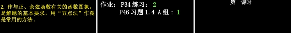 0516高一数学(141正弦函数、余弦函数的图象) 高一数学全套课件 必修四