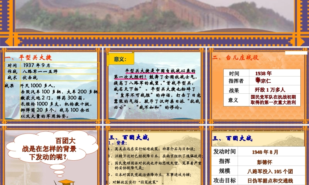 七年级历史血肉筑长城课件1 鲁教版 课件