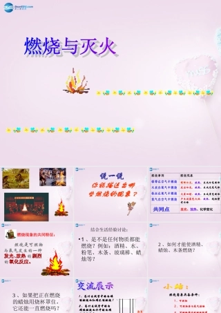 九年级化学上册(第七单元 课时1 燃烧和灭火)课件6 新人教版 课件