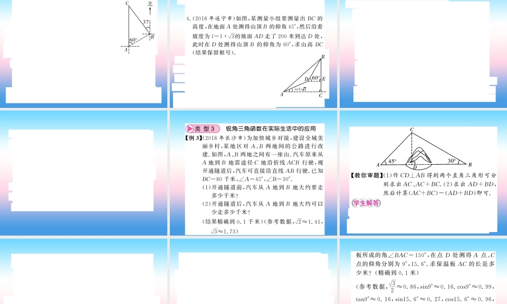 (课标版通用)中考数学总复习 第二轮 小专题集训 题型专攻 小专题(七)习题课件
