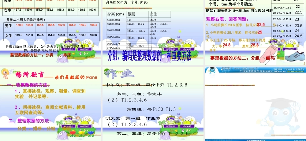 七年级数学上册 (数据的收集和整理)课件 浙教版 课件
