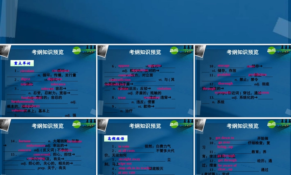 (优化方案)高考英语一轮复习 unit21课件 北师大版选修7 课件