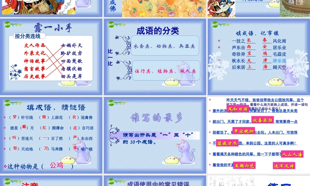 中考语文复习 成语辨析专题课件