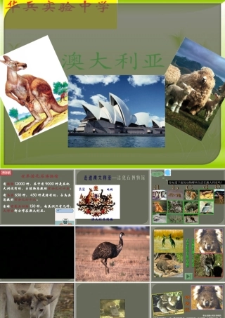 七年级地理下册：第八章第四节 澳大利亚(课件)人教版新课标 课件