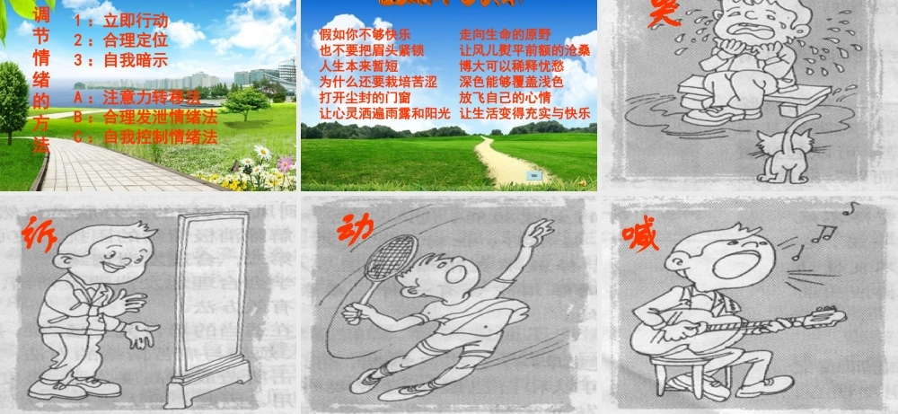 七年级政治下册第一单元第2课(情绪调味师)课件 人民版 课件