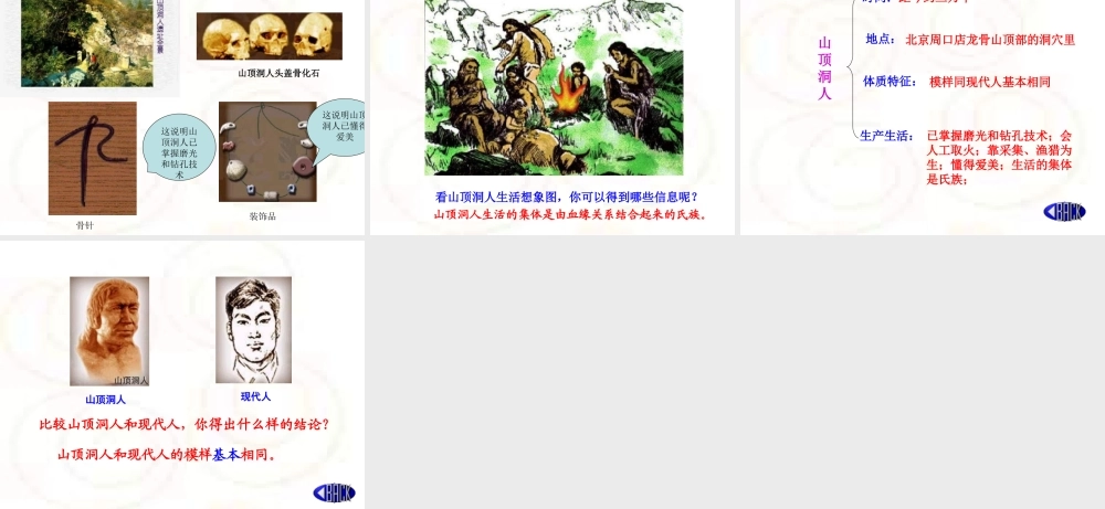 七年级历史 祖国境内的远古居民1课件 新人教版 课件