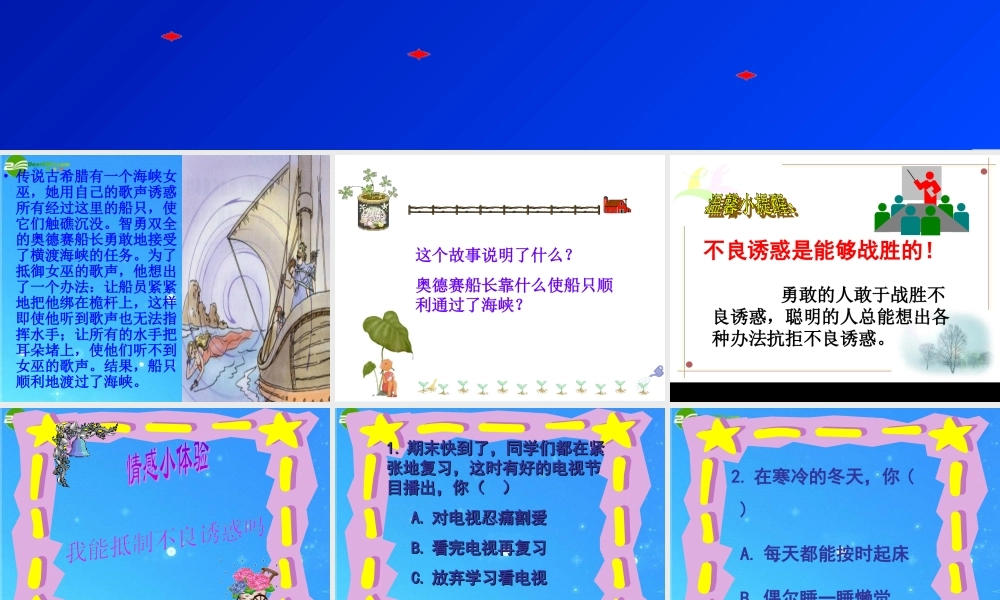 七年级政治下册 第三课(生活中的雷区)课件2 人民版 课件